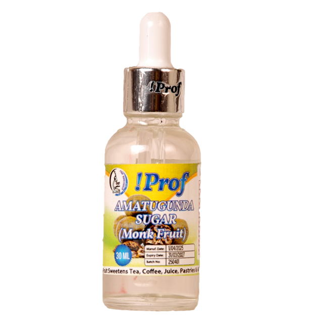 !Prof Amatugunda Sugar Monk Fruit natural sweetener 30 ML bottle